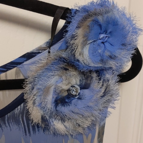 Jean and chiffon dress - Picture 2 of 4